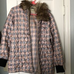 Vintage Burberry fleece jacket